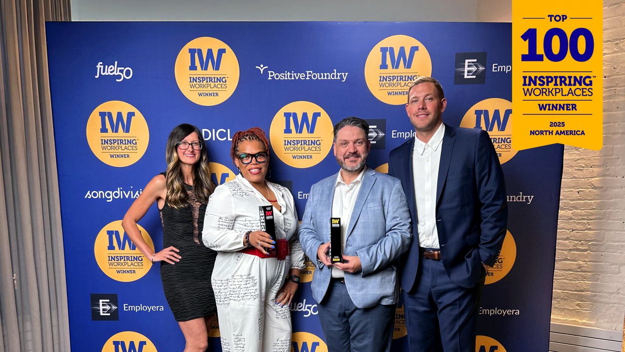 Top 100 Inspiring Workplaces for 2025 Award Group Photo