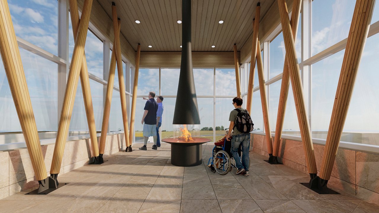 A CG render of the La Ronge Long Term Care Centre