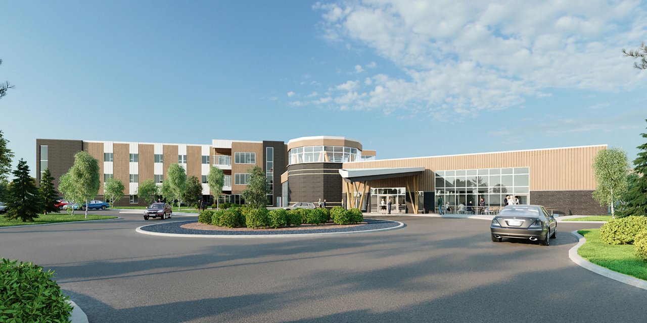 A CG render of the La Ronge Long Term Care Centre