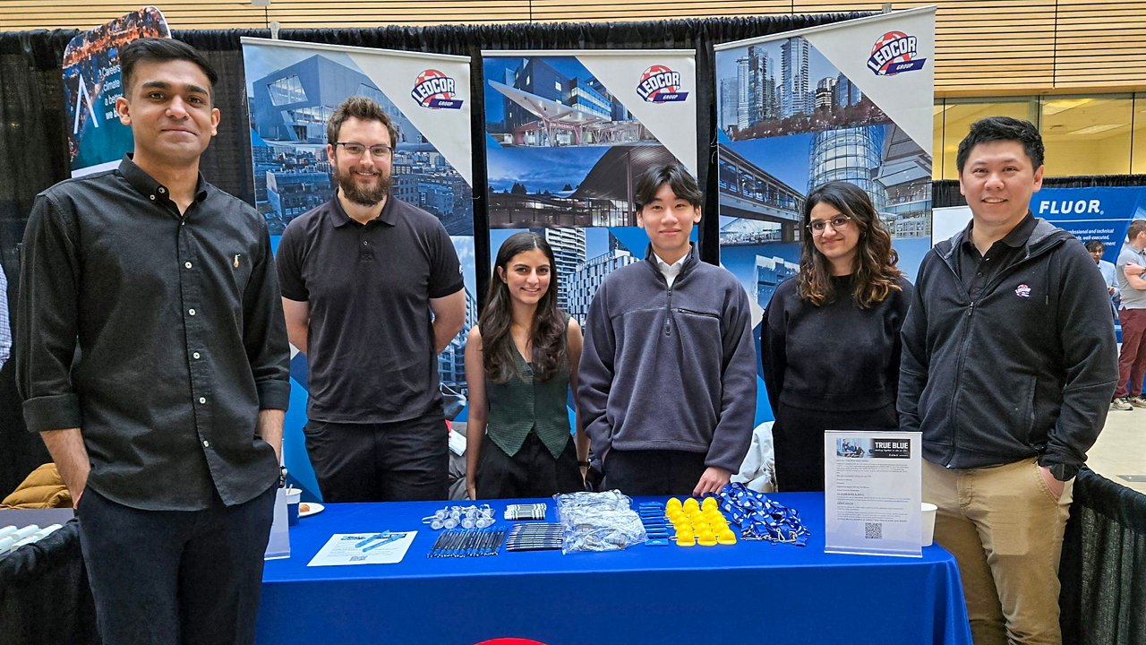 Ledcor recruiters at a career fair