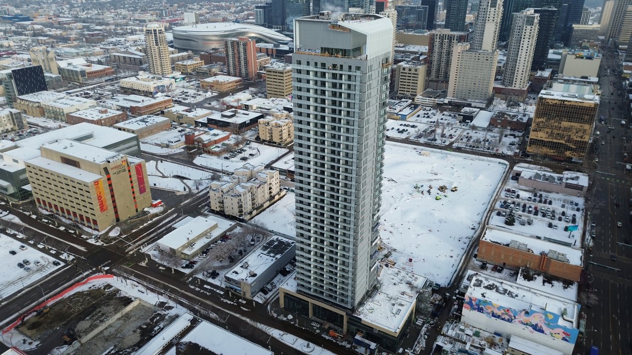 The exterior of The Parks North Tower