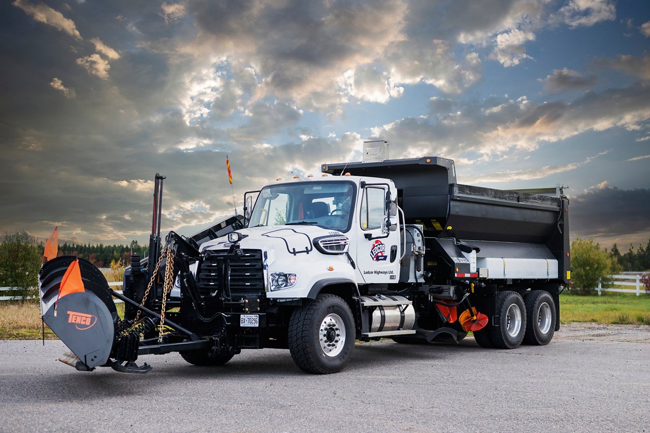 Ledcor's Snowplow Truck at Sault St Marie 