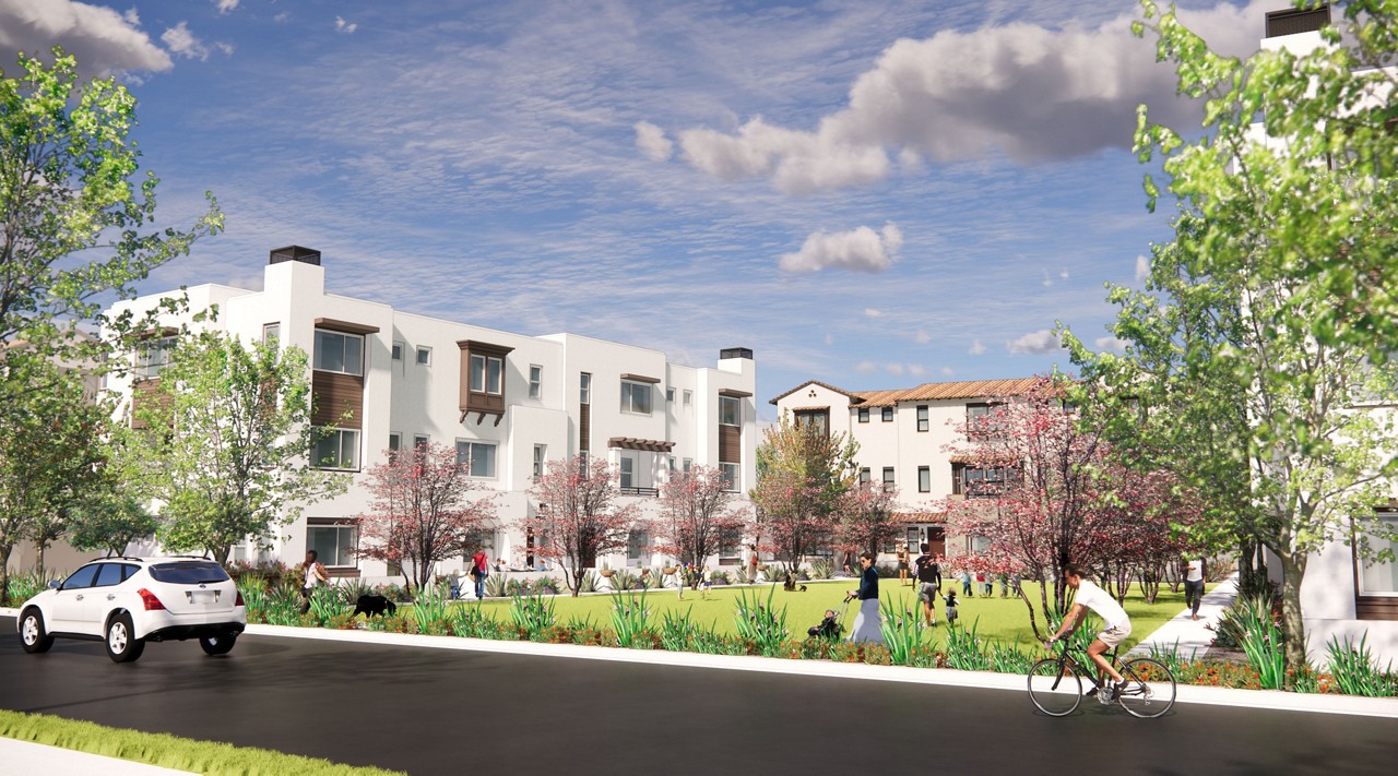 A CG render of the Sunny Creek View apartments
