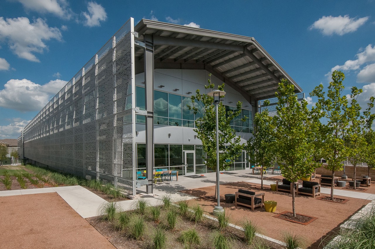 The exterior facade of the Techridge facility