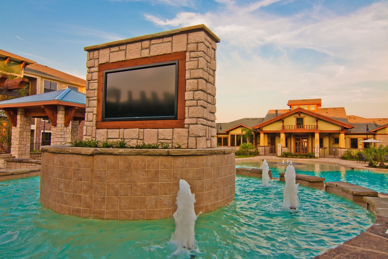 The Oaks Pool Area Fountain