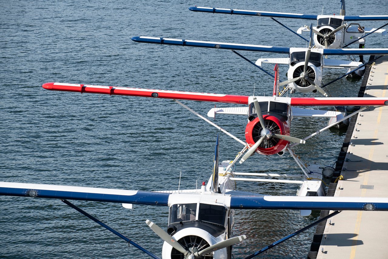 floatplanes docked at the VHFC