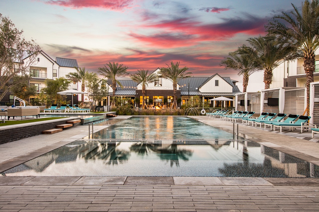 The Vineyard common area with a pool