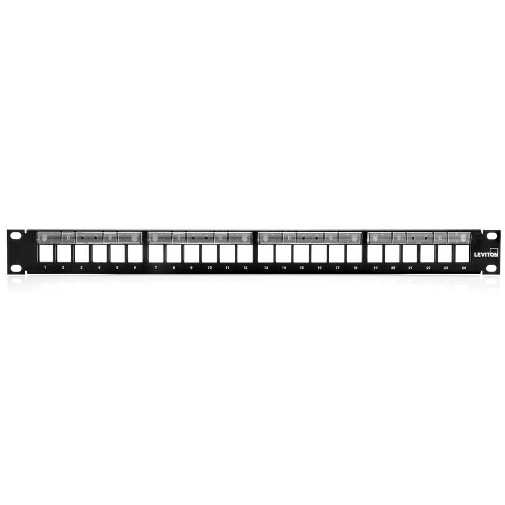 LEVITON 49255-NCS FLAT QUICKPORT PATCH PANEL, UNLOADED, 72
