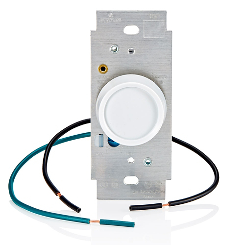 Leviton 5-Amp Trimatron Single Pole Full Range Rotary Fan Speed Control, White Leviton 5-Amp Trimatron Single Pole Full Range Rotary Fan Speed Control, White