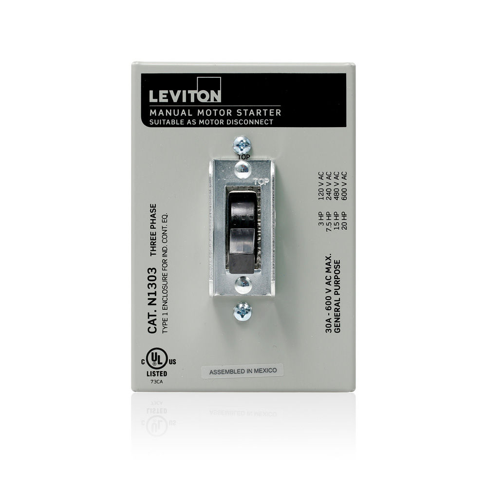 Manual Motor Controllers by Leviton Manufacturing