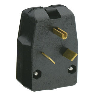 Leviton Brown Residential Grade Straight Blade Angle Plug 002-101AN-O