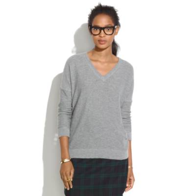 Slub V-Neck Sweater