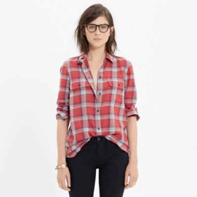 Ex-Boyfriend Shirt in Cherry Plaid