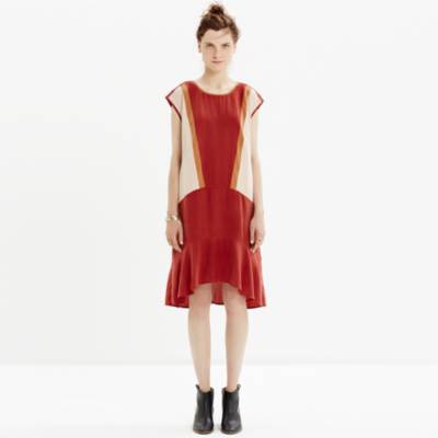 Skyscape Dress in Colorblock