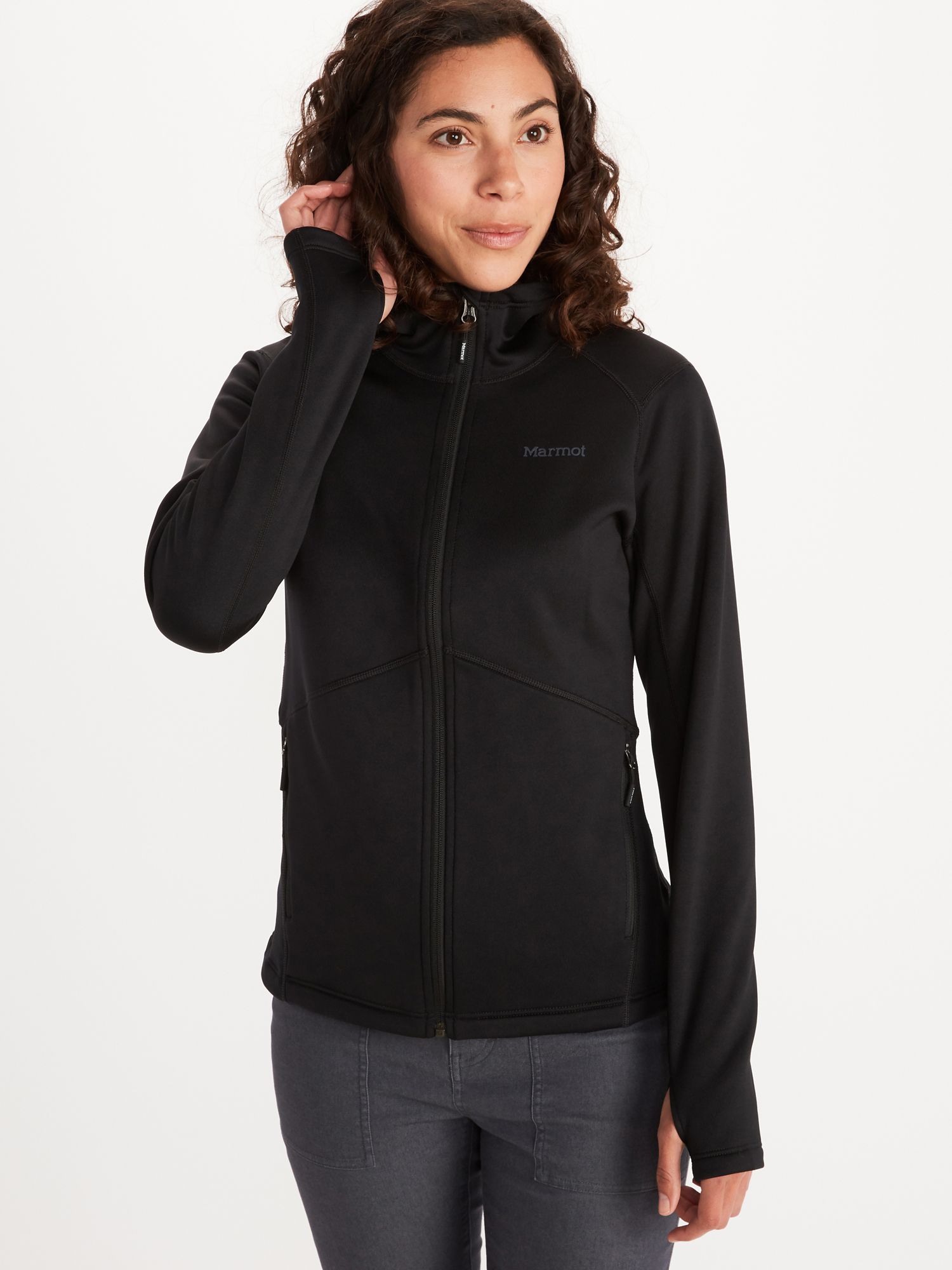 marmot hooded fleece