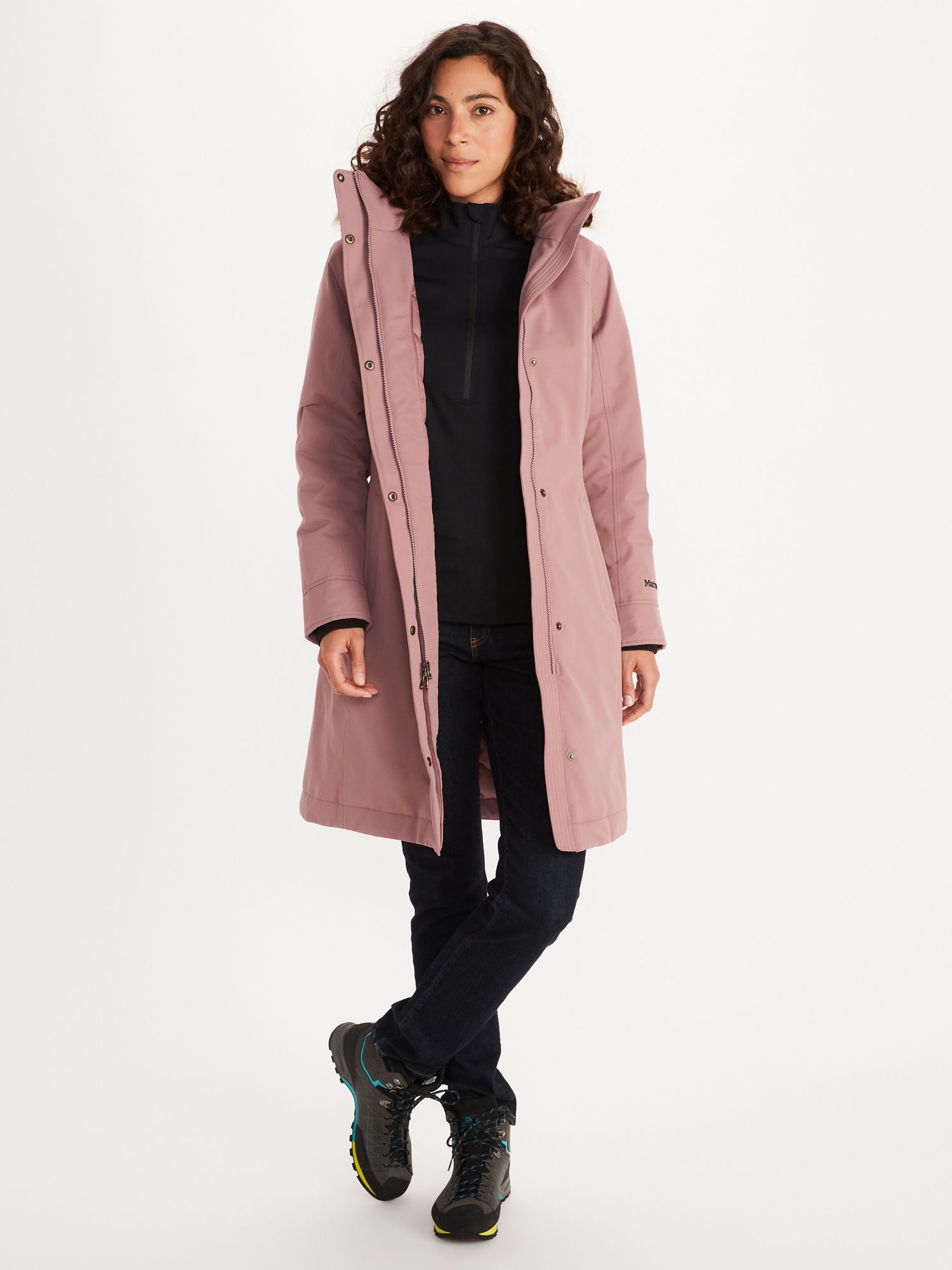 marmot chelsea women's waterproof down rain coat