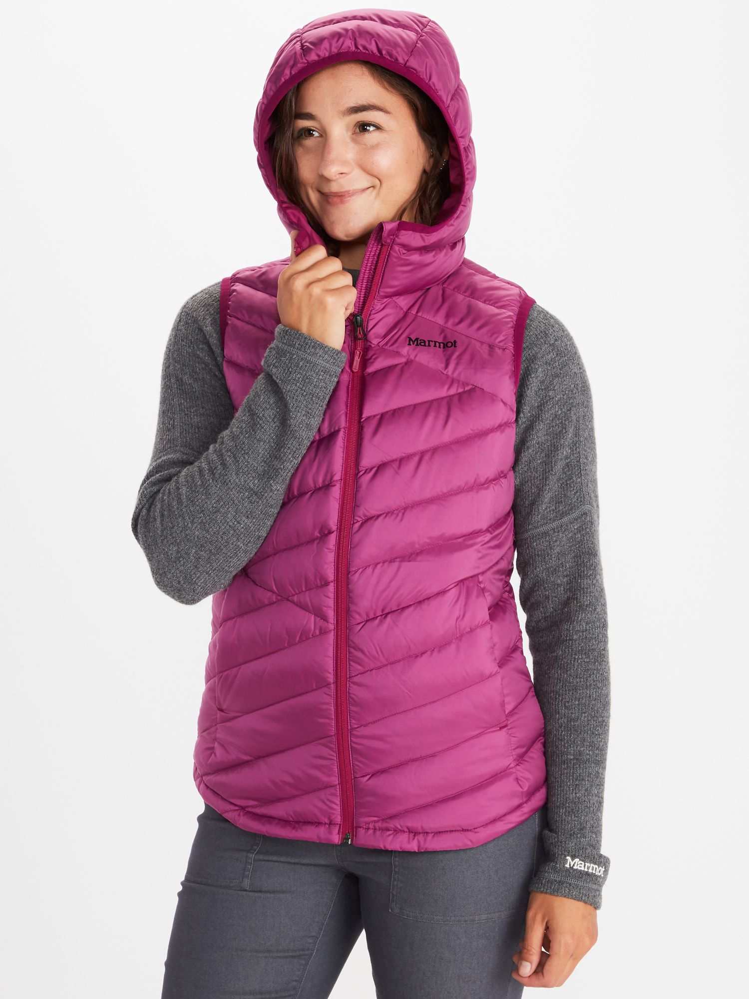 vest with hoodie women's