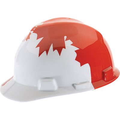 MSA 10071157, American Freedom Series V-Gard Slotted Protective Hat,  American Stars & Stripes: The Safety Equipment Store