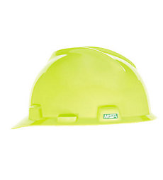 Standard Size Yellow MSA454721 MSA 454721 Topgard Polycarbonate Protective Non-Slotted Cap with 1-Touch Suspension 