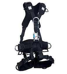 MSA 10155876 Gravity Coated Web Harness X-Large 641817075180 Tongue Buckle Leg Straps Vest-Type Back and Hip D-Rings