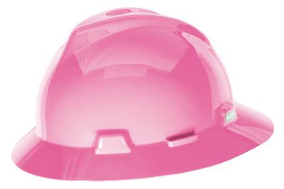 MSA Safety 10058323 V- Gard Slotted Full-Brim Hat, 1-Touch Suspension,  Green : : Tools & Home Improvement