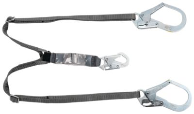 MSA V-SERIES Adjustable Shock Absorbing Safety Lanyard - 6 ft.