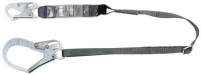 MSA V-Series Standard Single-Leg Adjustable Shock Absorbing Lanyard, Large 10191757