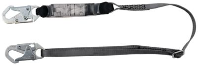 DSI LANYARD, SNAP HOOK, WEIGHT CAP 132 TO 352 LBS, 1 3/4 IN X 4 FT,  POLYESTER/STEEL HARDWARE - Shock-Absorbing Lanyards - DSIFP7461334