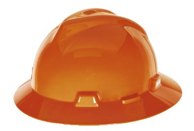 MSA V-Gard Schlitz Helm Mit Vollrand – One-Size Aufhängung, In Marineblau/Grau, Aus Polyethylen