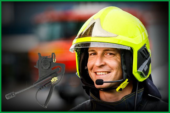 Casque pompiers F1 XF jaune fluo