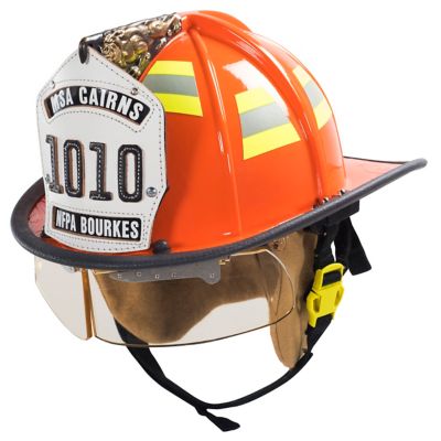 Casco de bombero con visor Tuffshield de 4'' y protector para orejas de  Nomex “Cairns”