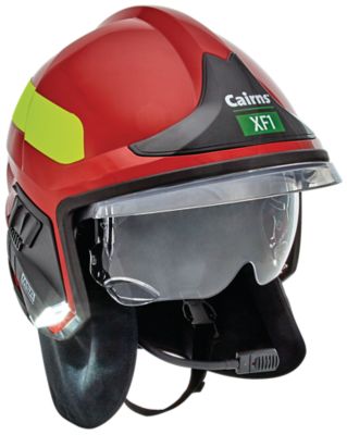 CASCO DE BOMBERO METRO 660C ROJO CON VISOR MSA