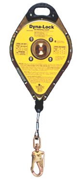 MSA 10120724 Workman Self-Retracting Lanyard with 36CS Swivel Snap Hook and Stainless Steel Cable 30-Feet Length