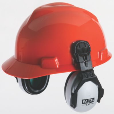 EXC Cap Mounted Earmuff in Hearing Protection, MSA Safety