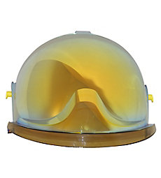 M1 silver MSA F2 X-TREM Helmet Yellow c/w Sticker pack 