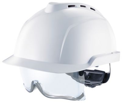 Vented Hard Hat With Head And Eye Protection In One Msa Safety Singapore