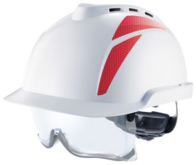 Vented Hard Hat with head and eye protection in one | MSA
