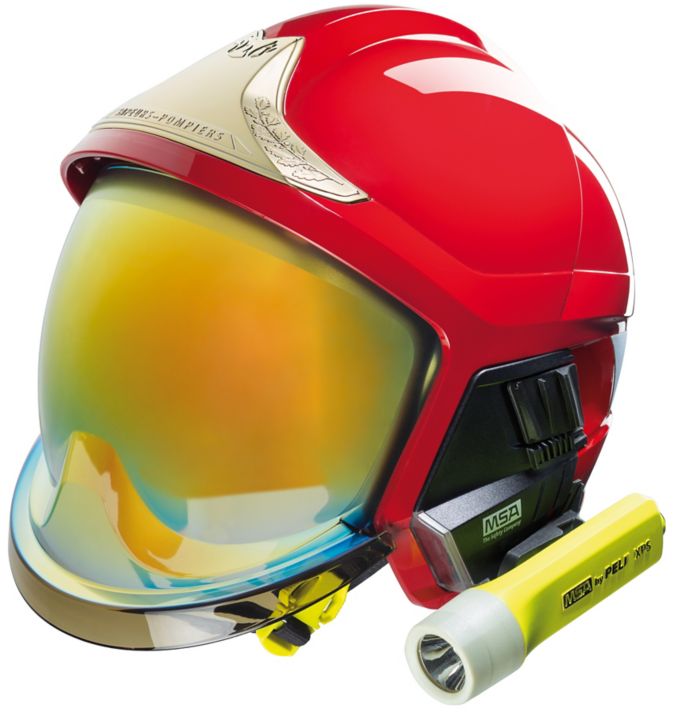 MSA CASCO DE BOMBERO GALLET F1XF ROJO (GXM2121300000-RE35)