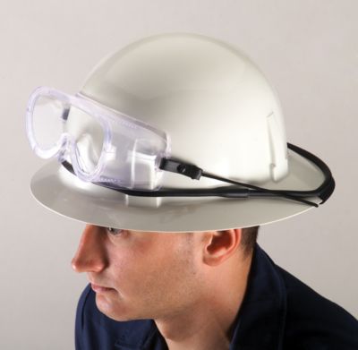 Casco de seguridad online con lentes