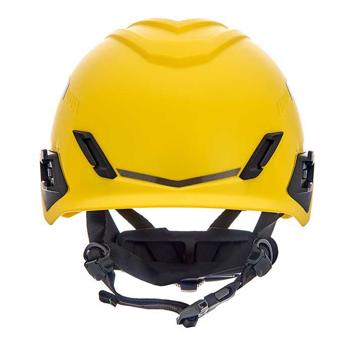 Yellow Work Helmet Protective Helmet Hard Hat Colour MSA V-Gard Construction Worker Helmet without Ventilation and Slide Control PushKey
