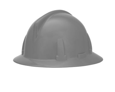 Gray full brim hard hat on sale