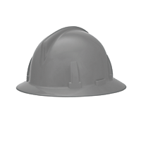 MSA Topgard hard hat with full brim in grey 
