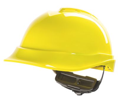 KS TOOLS Casque de sécurité de travail, bandeau amovible, jaune
