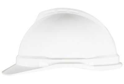 Casco de seguridad blanco con visera