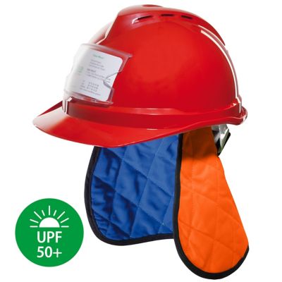 Evaporative Hard Hat Pad w/ Neck Shade, 396-405-BLU