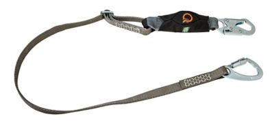 The V-Series Tie-back safety lanyards offer single or y-lanyard  configurations. 5,000 lb gate strength in any direction allows the FP5K  carabiner to be tied directly to the lanyard., MSA Safety