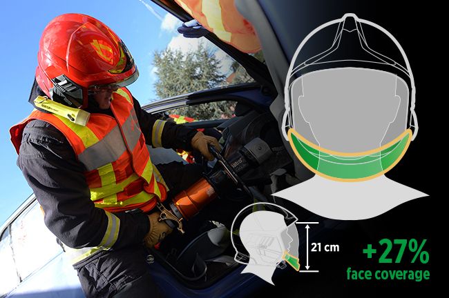 MSA CASCO DE BOMBERO GALLET F1XF BLANCO (GXM2121300000-BA35)