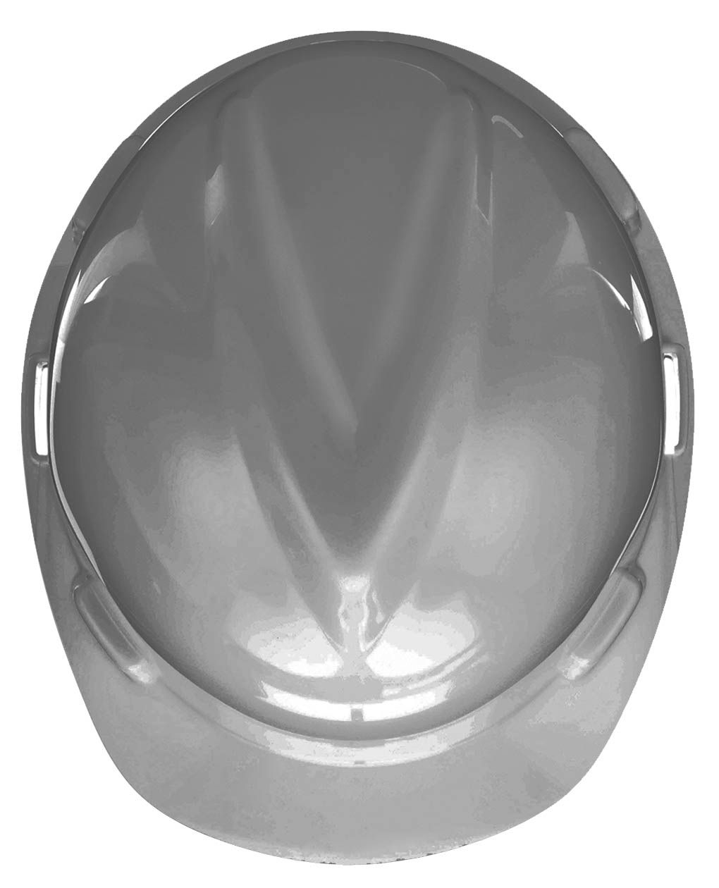 A grey V-Gard hard hat in gloss finish