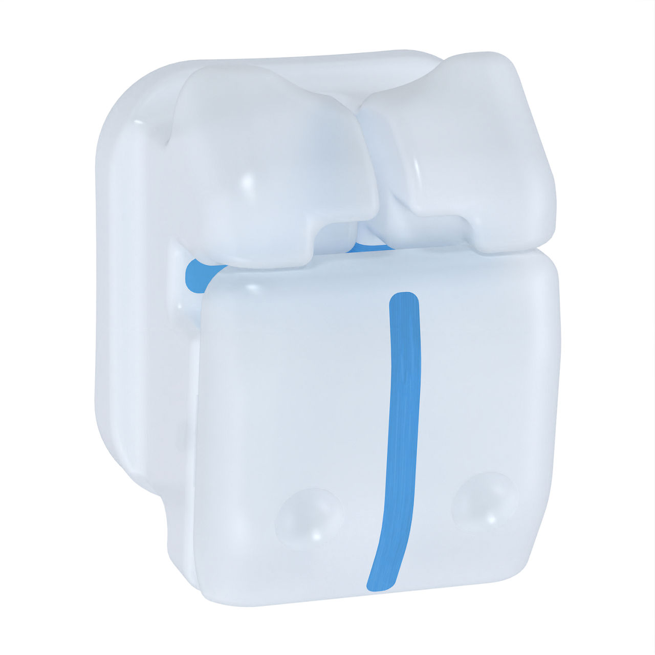 3M™ Clarity™ Ultra Self-Ligating Brackets, 4003-350, APC™ Flash-Free,.022, L1-2, -6T/0A, 5/Pk
