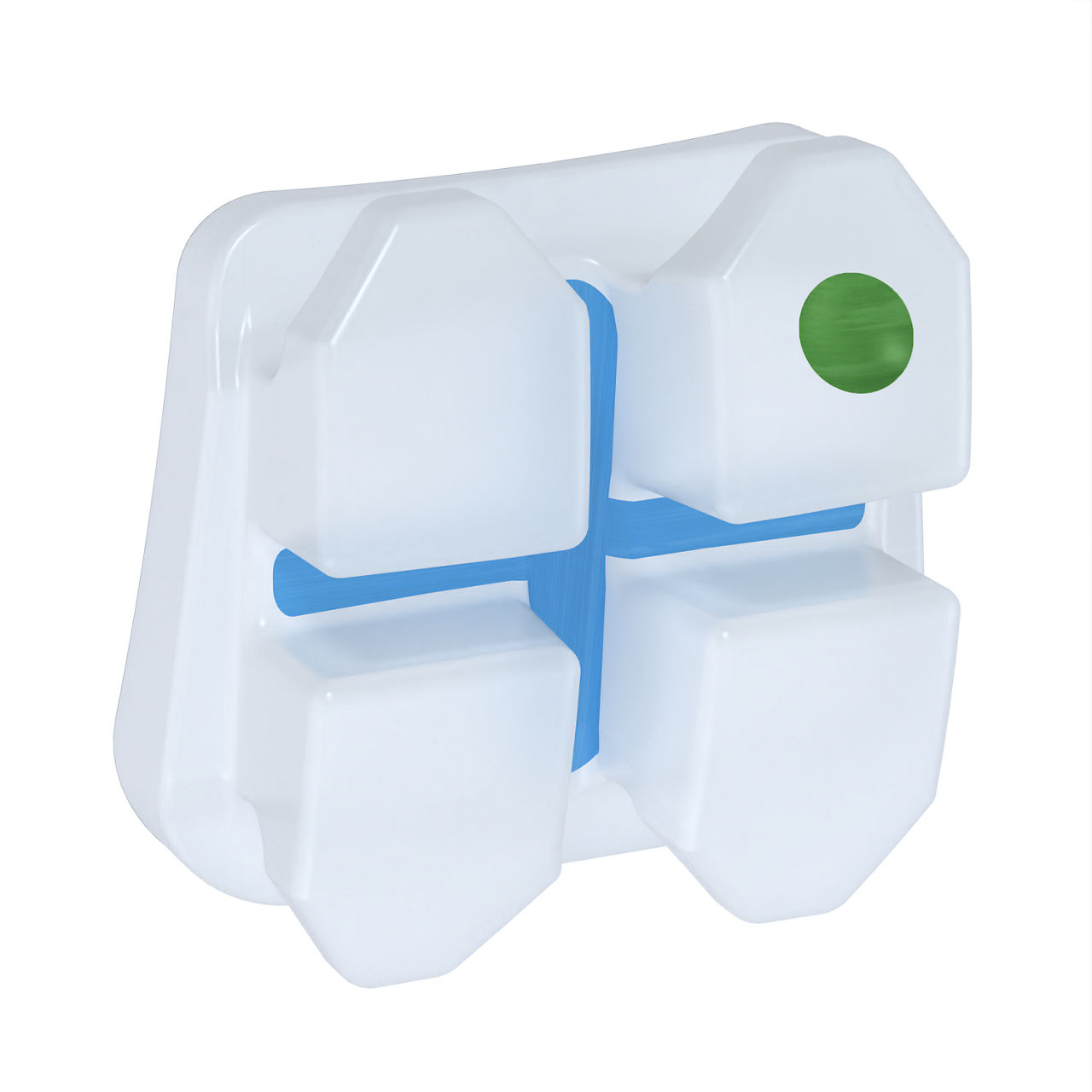 3M™ Clarity™ Advanced Ceramic Brackets, 4006-207, APC™ Flash-Free, .018,UL3, 0T/8A, 5/Pk